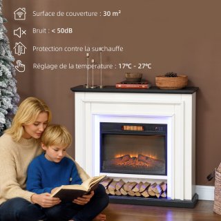 Wat vinden we goed aan de HOMCOM Elektrische Haard Zwart