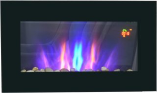 De HOMCOM Elektrokamin Metall/Glas in één oogopslag