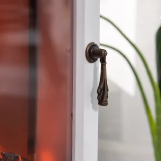 HOMCOM Elektrokamin Weiß