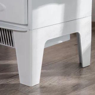 HOMCOM Elektrokamin Weiß
