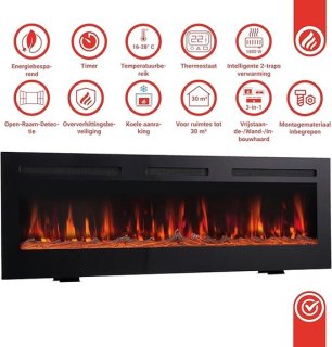 HomeByNicole Aurora Flame Elektrische haard 50 inch review