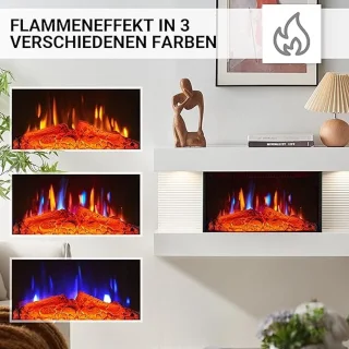 HomeByNicole FlameAura Luxe Elektrische Wandhaard