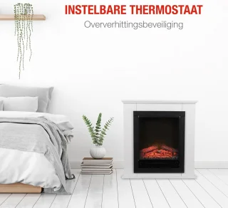 HomeByNicole Geneva Luxe Elektrische Sfeerhaard met Schouw
