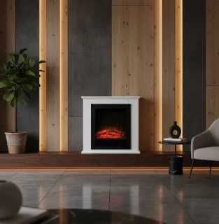 HomeByNicole Geneva Luxe Elektrische Sfeerhaard met Schouw