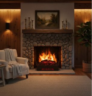 HomeByNicole LuxeFire Classic Elektrische Vrijstaande Haard - Antiek Zwart review