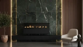 HomeByNicole LuxeFlame™ 102 cm Elektrische Wandhaard