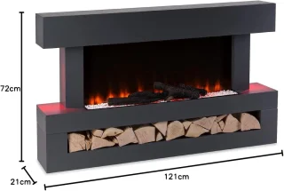 HomeByNicole LuxFlame Studio 3 Elektrische Wandhaard