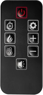 HomeByNicole Toscana Luxe Flame AF23W – Vrijstaande elektrische open haard, wit MDF