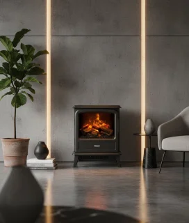 HomeByNicole VeronaStone Vrijstaande Elektrische Haard