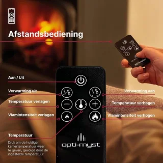 HomeByNicole VeronaStone Vrijstaande Elektrische Haard