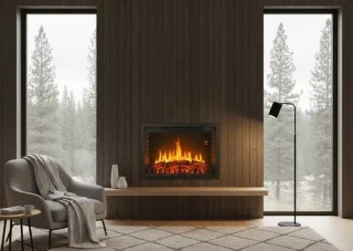House&Garden Elektrische Inbouwhaard Zwart