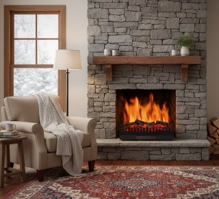 De House&Garden Elektrische Inzethaard Zwart in één oogopslag