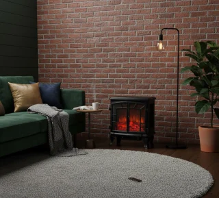 House&Garden Elektrische Sfeerhaard Vrijstaand Zwart