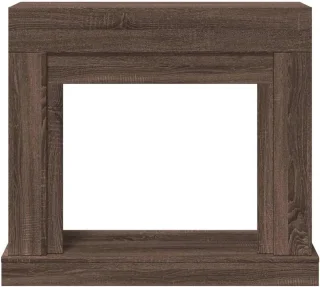 Houten haard eikenkleur 100x30x87,5 cm