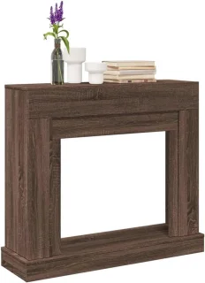 Houten haard eikenkleur 100x30x87,5 cm