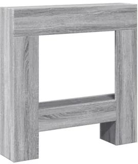 Houten haard Sonoma eiken 81x18x82 cm