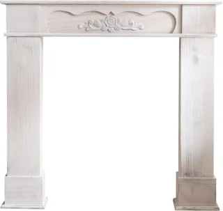 Houten Schoorsteenmantel Wit Shabby Chic