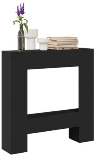 Houthaard 81x18x82 cm zwart