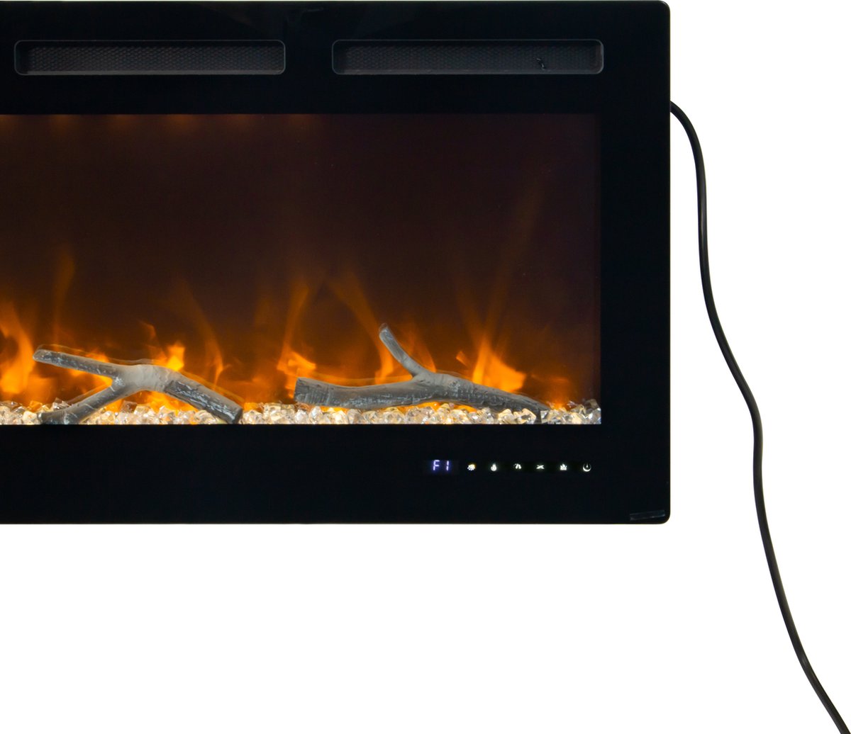 Inbouwhaard 127 cm Elektrisch Wifi App