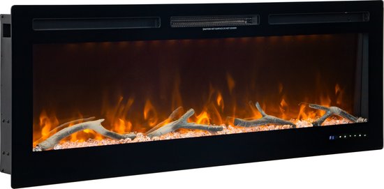 Inbouwhaard 127 cm Elektrisch Wifi App