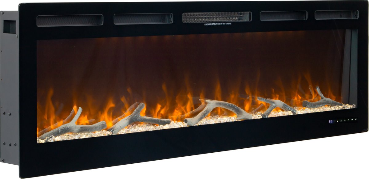 Inbouwhaard 183 cm Elektrische Sfeerhaard met Verwarming Wifi App