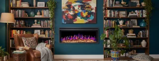 Industrialhome FlameView AF38 Elektrische Inbouwhaard 99 cm Zwart