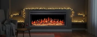 Industrialhome FlameView AF38 Elektrische Inbouwhaard 99 cm Zwart