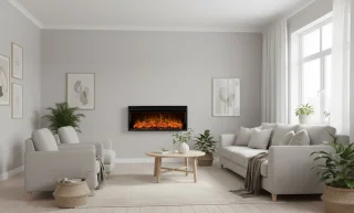 Industrialhome FlameView AF42 Elektrische Inbouwhaard 1067x425 mm Zwart