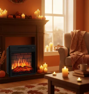 Industrialhome LuxeFire AF18B Elektrische Wandhaard