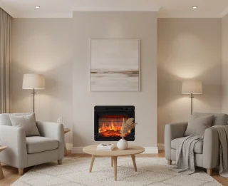Industrialhome LuxeFire AF18B Elektrische Wandhaard