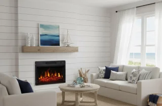 Industrialhome LuxeFire AF23S Elektrische Inbouwhaard - Zwart