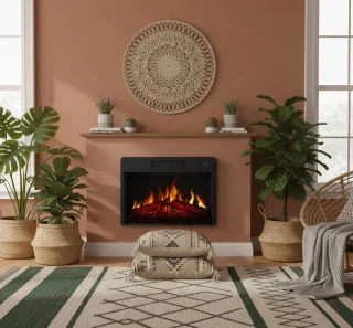 Industrialhome LuxeFire AF23S Elektrische Inbouwhaard - Zwart