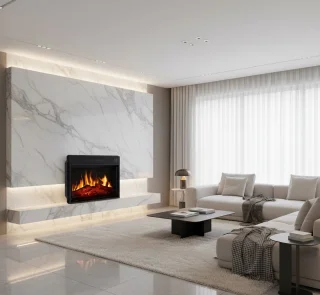 Industrialhome LuxeFire AF23S Elektrische Inbouwhaard - Zwart