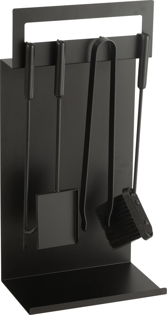 De J-Line Haardbestek Metaal Zwart in één oogopslag