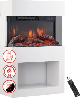 KAMINIO HENRI Elektrische haard wit