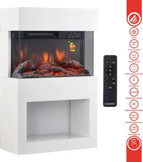 KAMINIO HENRI Elektrische haard wit