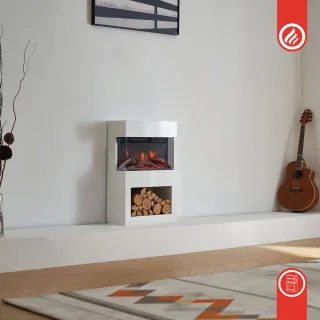 KAMINIO HENRI Elektrische haard wit