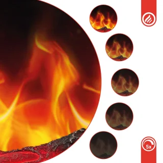 KAMINIO HENRI Elektrische haard wit