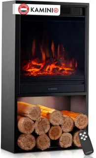 Kaminio Hugo elektrische haard, zwart