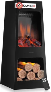 Kaminio Kai L elektrische haard met verwarming