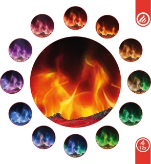 KAMINIO LUCA Elektrische Inbouwhaard 23 inch