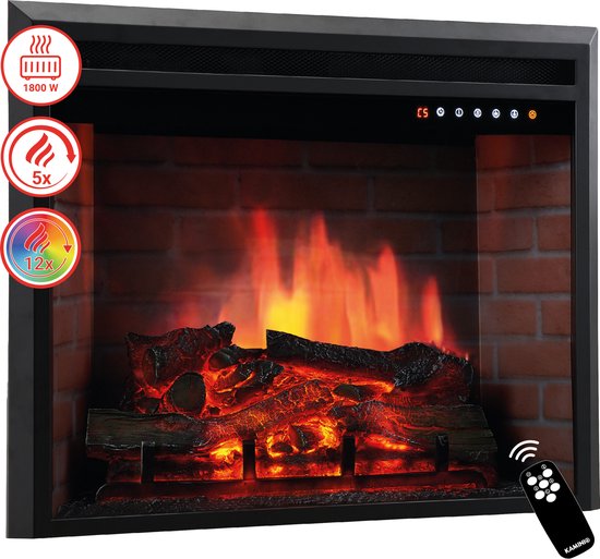 KAMINIO LUCA Elektrische Inbouwhaard 23 inch