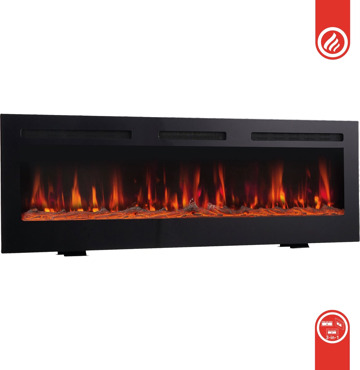 Wat vinden we goed aan de KAMINIO MARLON 70 inch elektrische haard