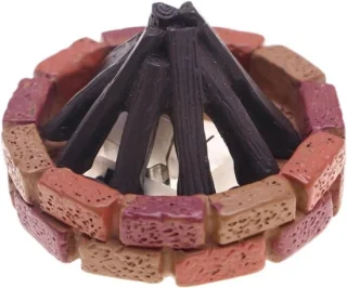 Kampvuurlamp - Nachtlamp vlam - 15 cm - Veelkleurig