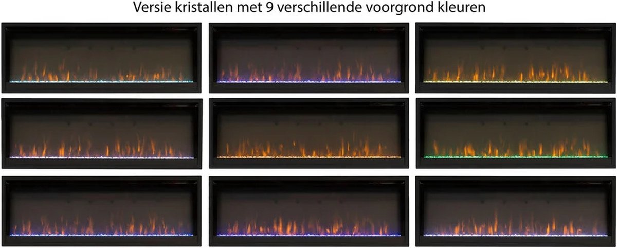 Karo Genève 127cm Elektrische Inbouw LED Haard