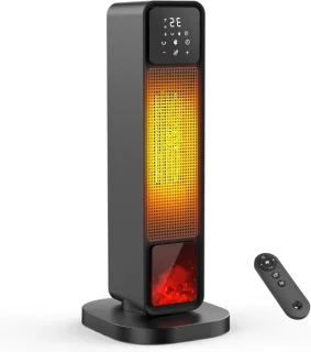 Keramische elektrische radiator - zwart