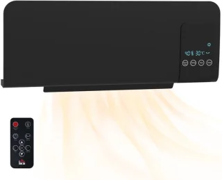 Keramische wandkachel 2000W zwart