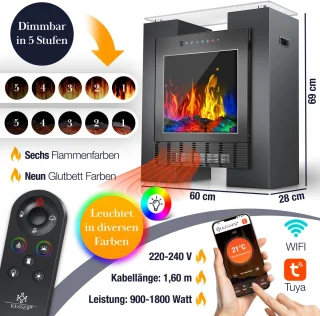 KESSER® Elektrische Sfeerhaard