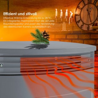 Wat vinden we goed aan de KESSER® Sfeerhaard Elektrische Haard - Extra groot, Grijs