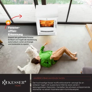 KESSER® Sfeerhaard Elektrische Haard Wit